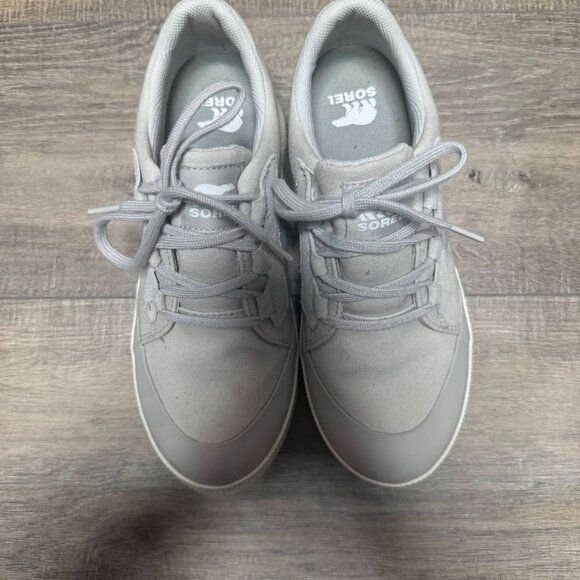 Sorel Out N About III Moonstone Canvas Sneakers Women's Size 8 - Picture 2 of 7